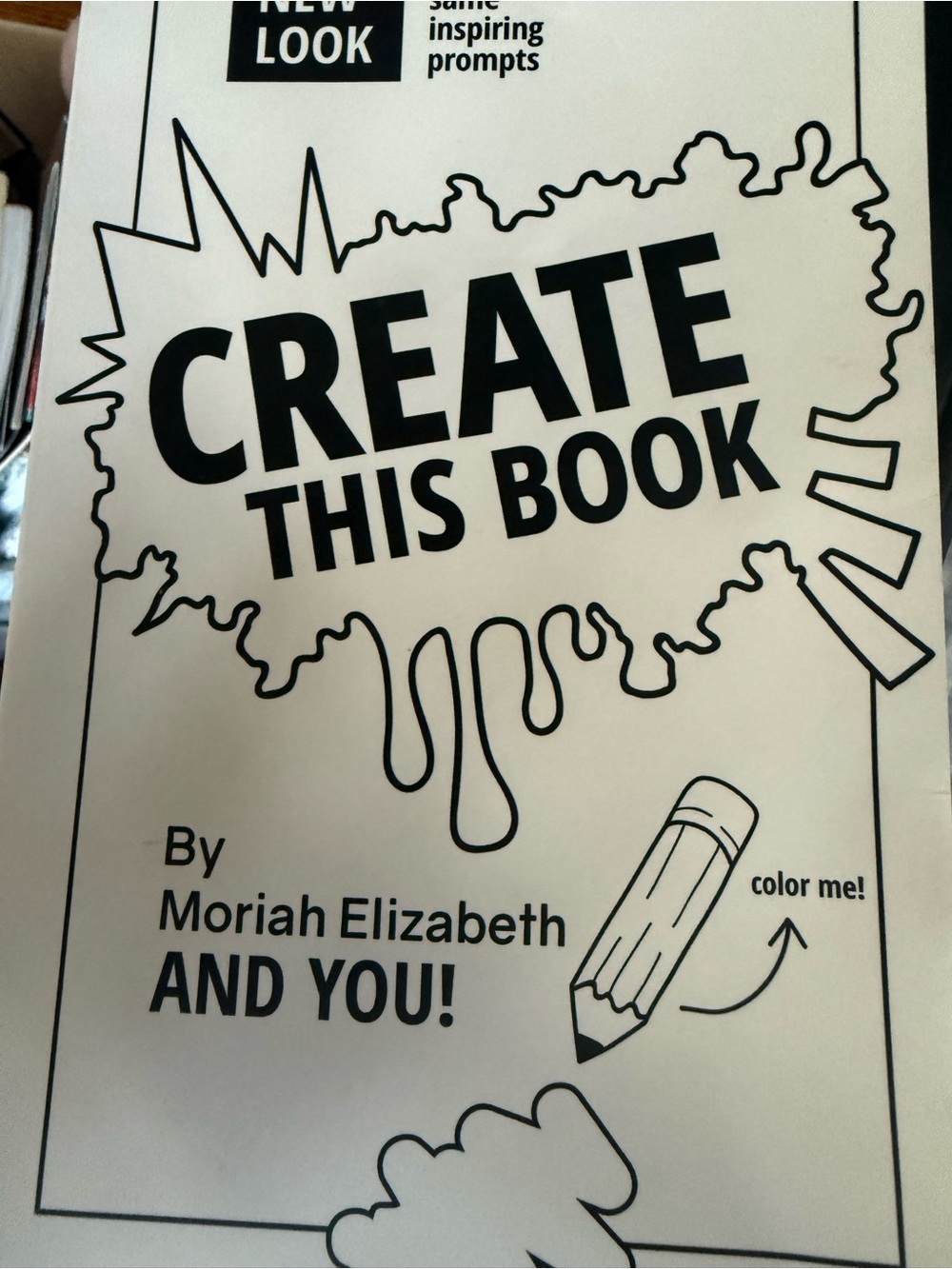 New Look Create This Book — Black and White Cover